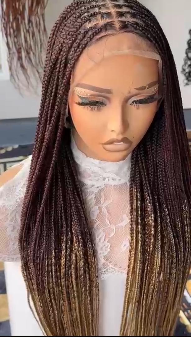 Haircut and Styling braided wig